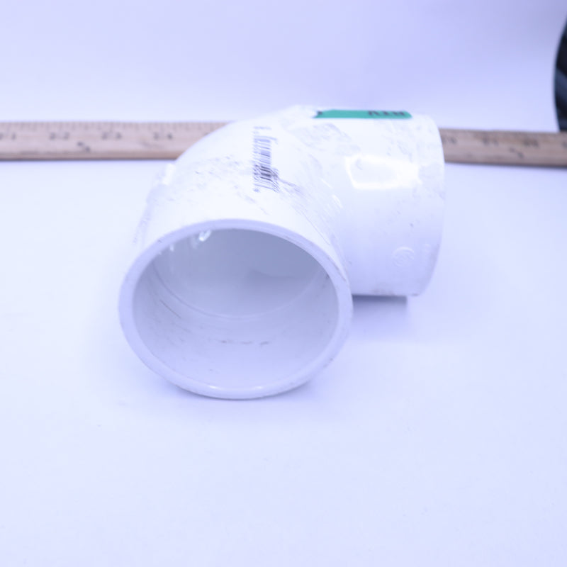 Dura 90-Degree Elbow Schedule 40 PVC White 2" Slip x Slip 406-020