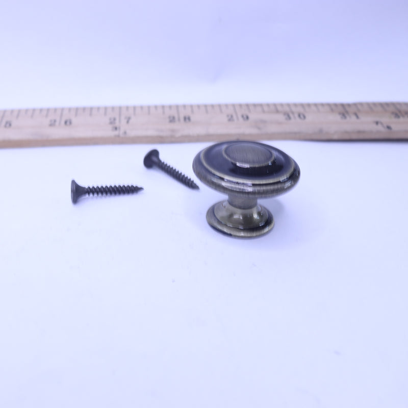 Liberty Harmon Cabinet Knob Antique Brass 1-3/8" P22669C-AB-C