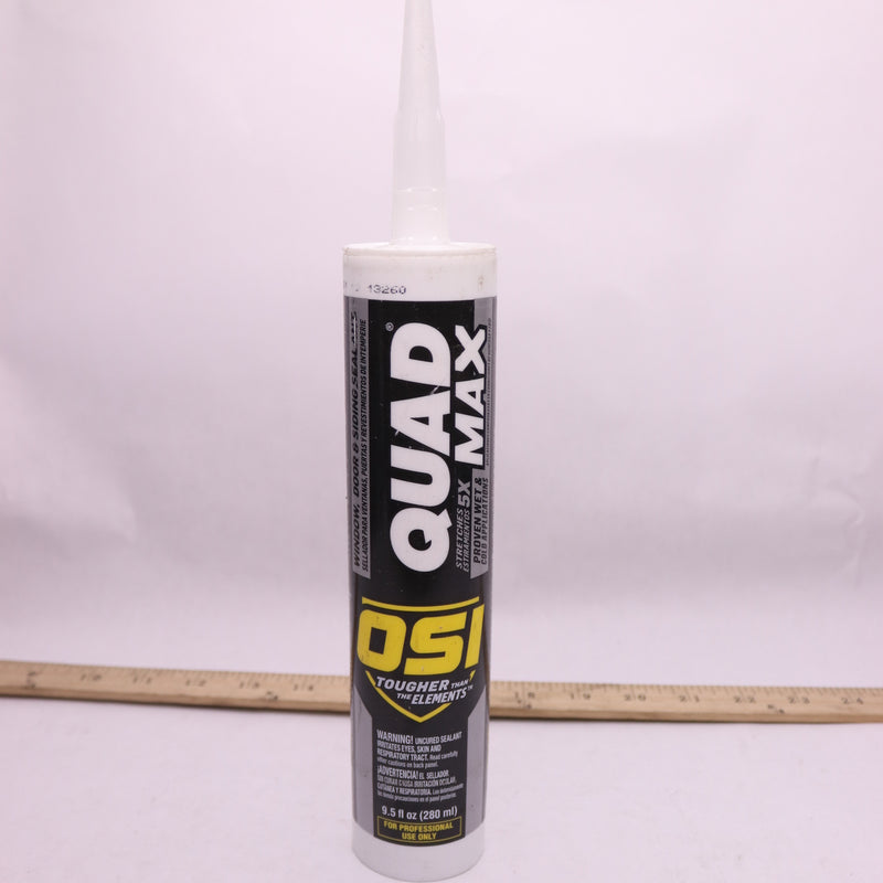 (1-Pk) OSI Sealants Quad Max Window Door and Siding Sealant White 9.5 oz