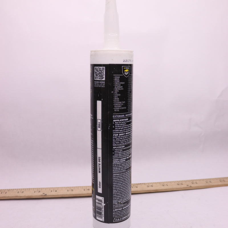 (1-Pk) OSI Sealants Quad Max Window Door and Siding Sealant White 9.5 oz