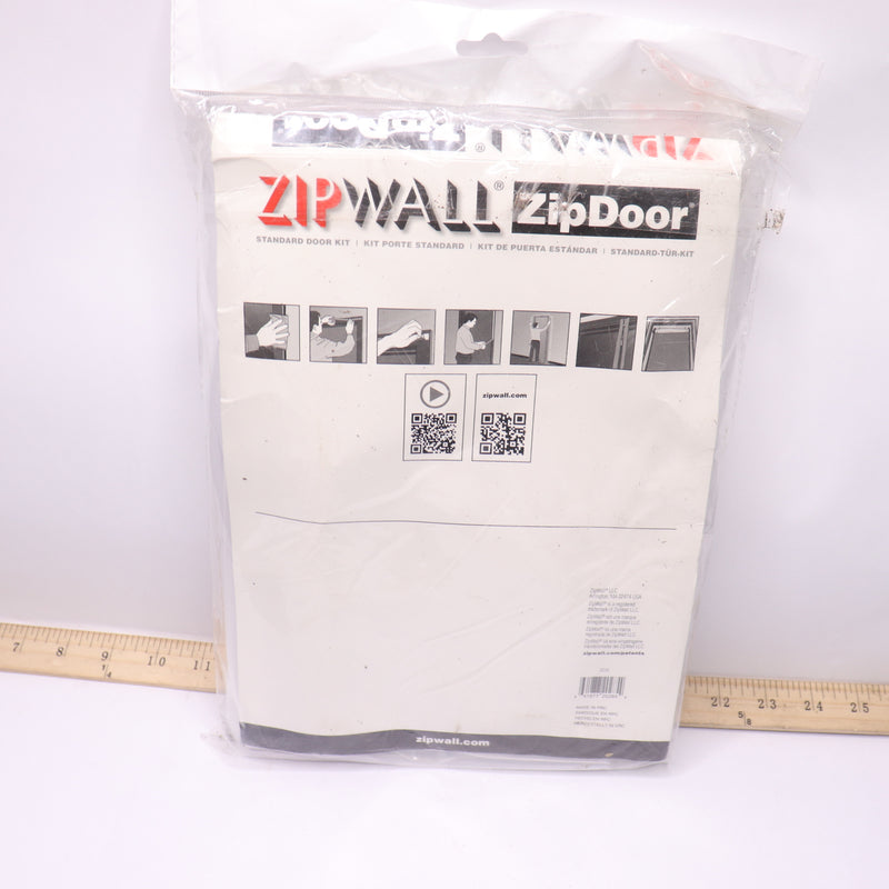 Zipwall Standard Dust Barrier Zipper Door Kit Red ZDS