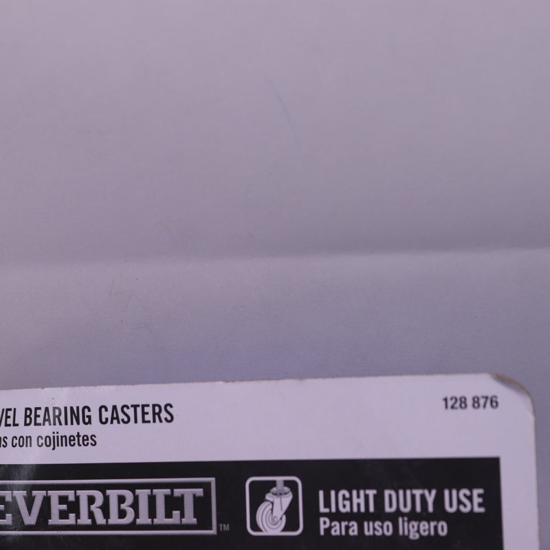 (4-Pk) Everbilt Swivel Plate Casters w/ 50 lb. Load Rating Plastic 1-5/8"