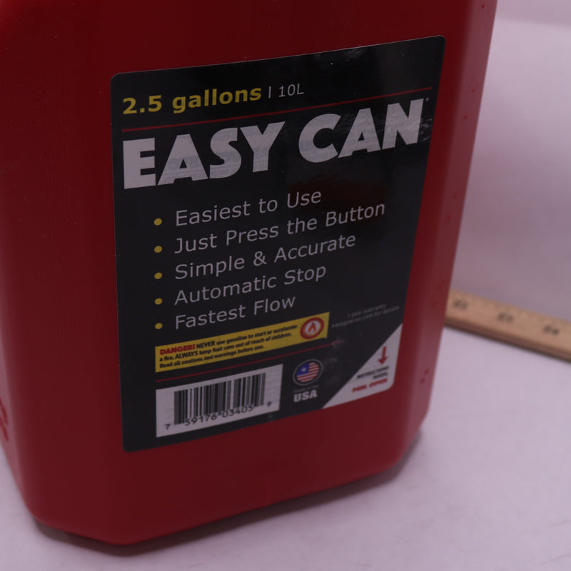 Easy Can No-Spill Gas Can 2.5 Gallon