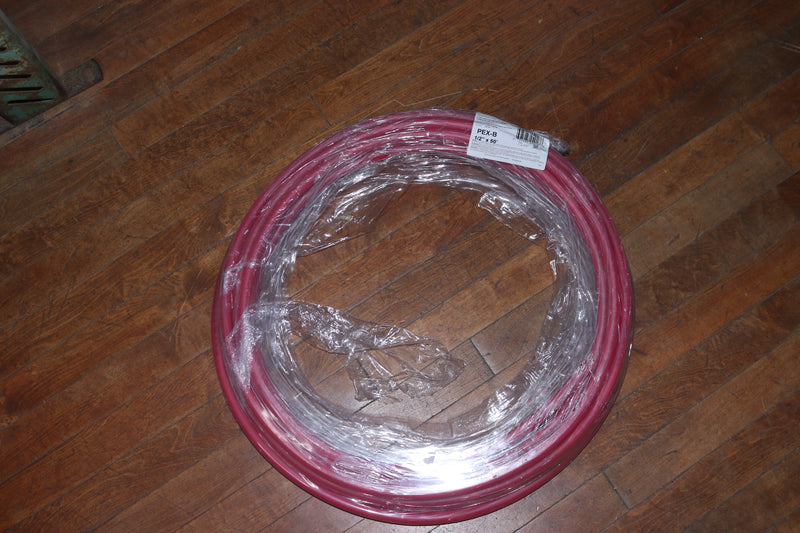 Sharkbite Flexible Water Pipe Tubing Red 1/2" x 50 Ft. U860R50