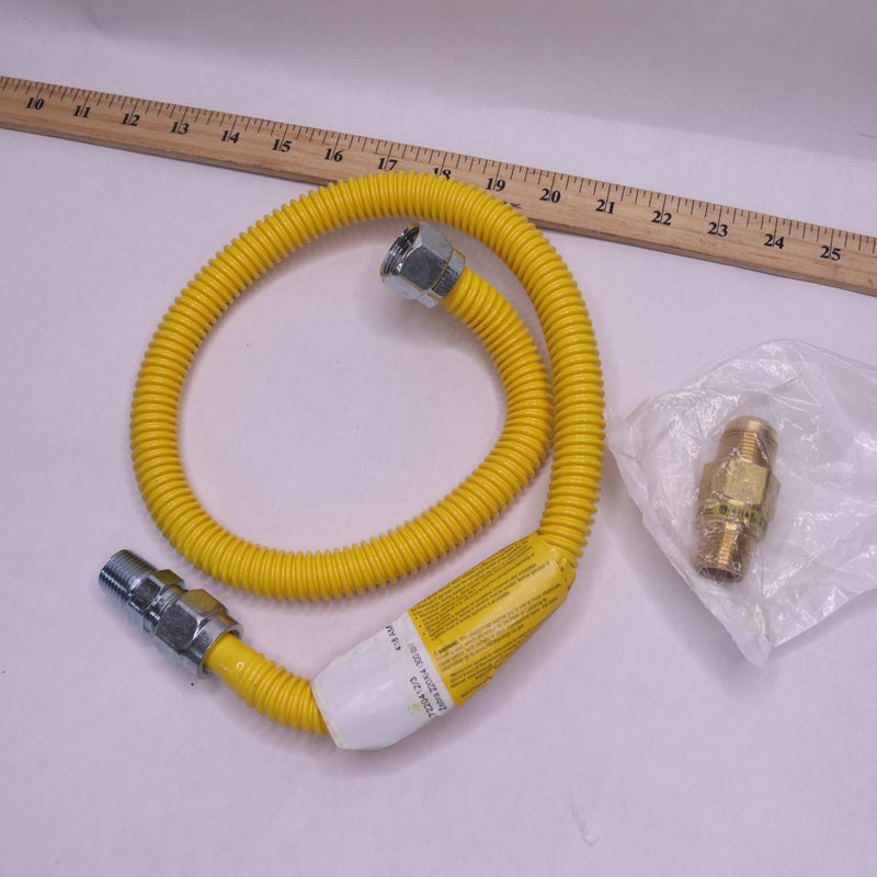 BrassCraft Gas Connector 5/8" OD x 1/2" MIP x 36" Yellow CSSC64TE-36 X