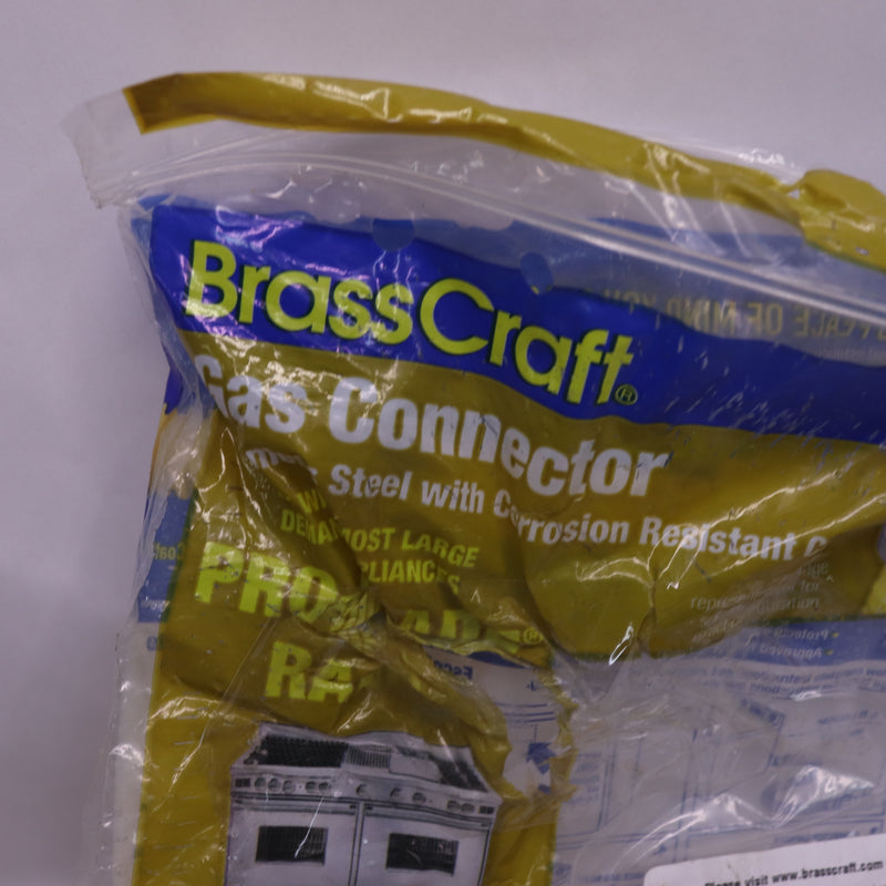 BrassCraft Gas Connector 5/8" OD x 1/2" MIP x 36" Yellow CSSC64TE-36 X