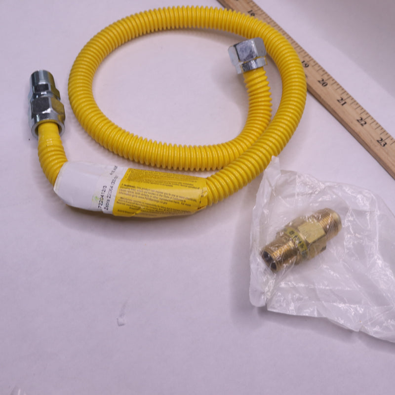 BrassCraft Gas Connector 5/8" OD x 1/2" MIP x 36" Yellow CSSC64TE-36 X