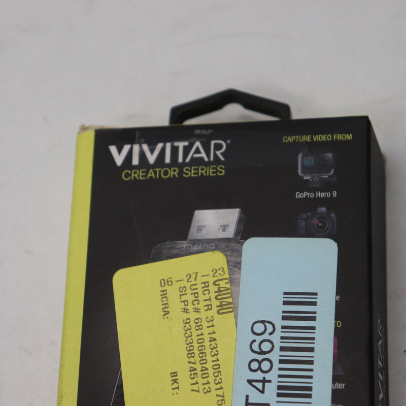 Vivitar HDMI to USB Video Converter Includes USB-C Adapter Cable Black VIVRW7310