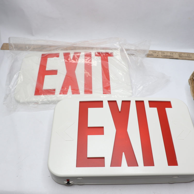 Light Fixture Industries Led Exit Sign Red/Green