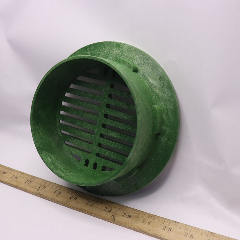 NDS Round Grate Green Plastic 8" Fits Spee-D Catch Basin Drain & 6" Drain Pipe