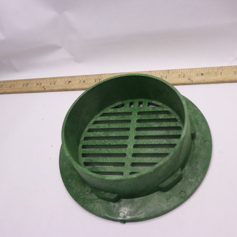 NDS Round Grate Green Plastic 8" Fits Spee-D Catch Basin Drain & 6" Drain Pipe