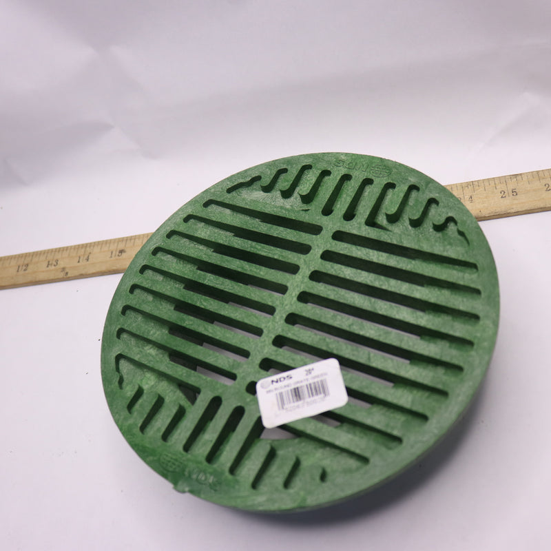 NDS Round Grate Green Plastic 8" Fits Spee-D Catch Basin Drain & 6" Drain Pipe