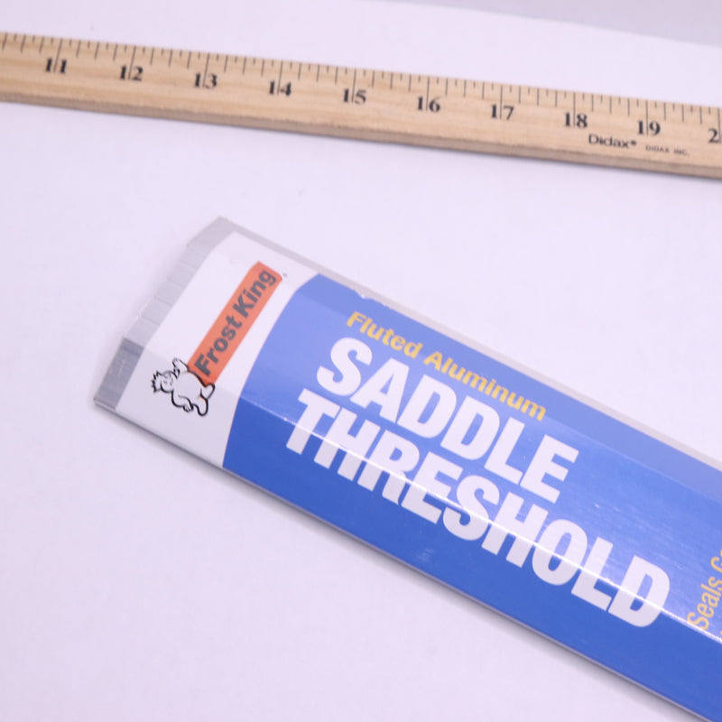 Frost King Fluted Top Saddle Threshold Silver Aluminum 3" x 36" AT4336A