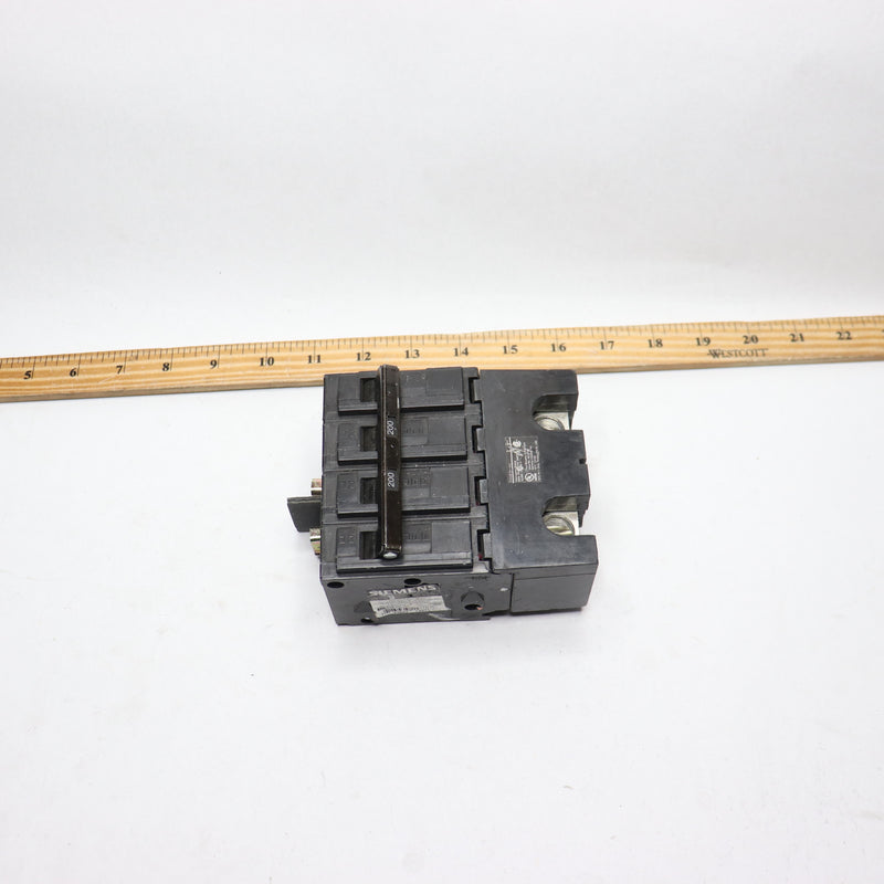 Siemens Circuit Breaker 4P 200A 10K 120/240V Q2200B