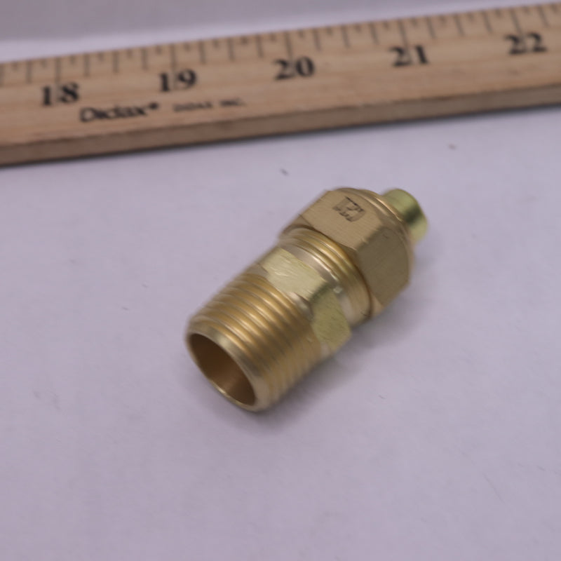 Everbilt Adapter Fitting Brass 5/8" OD Comp x 1/2" MIP LFA-324