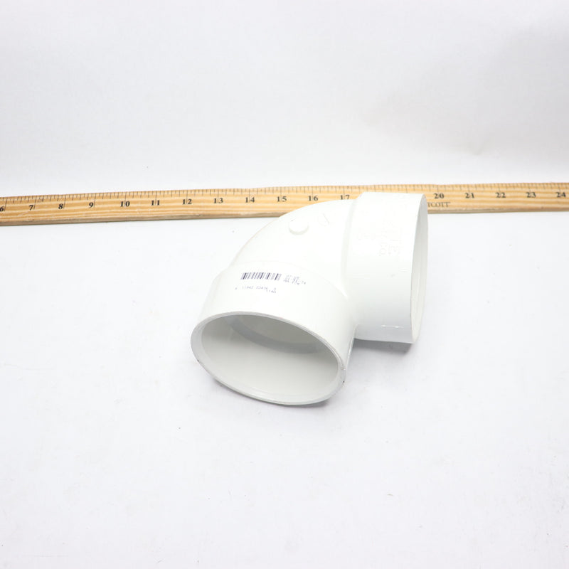 Charlotte 90-Degree Short Turn Vent Elbow Sch 40 PVC 3" White