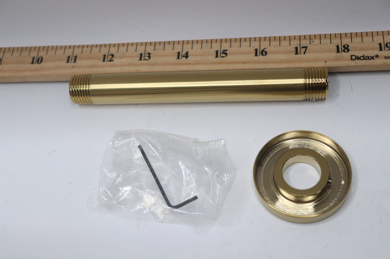 Kohler Single-Function Ceiling-Mount Rainhead Arm Brass 6" 26320-2MB