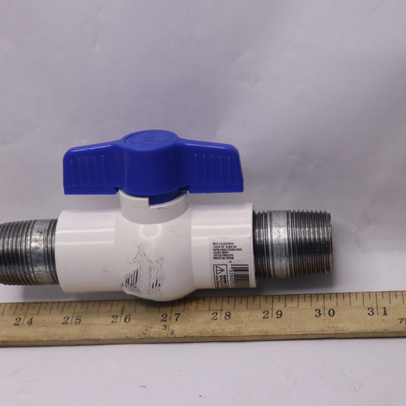 Everbilt Ball Valve PVC Sch 40 1" FIP x FIP 107-135EB