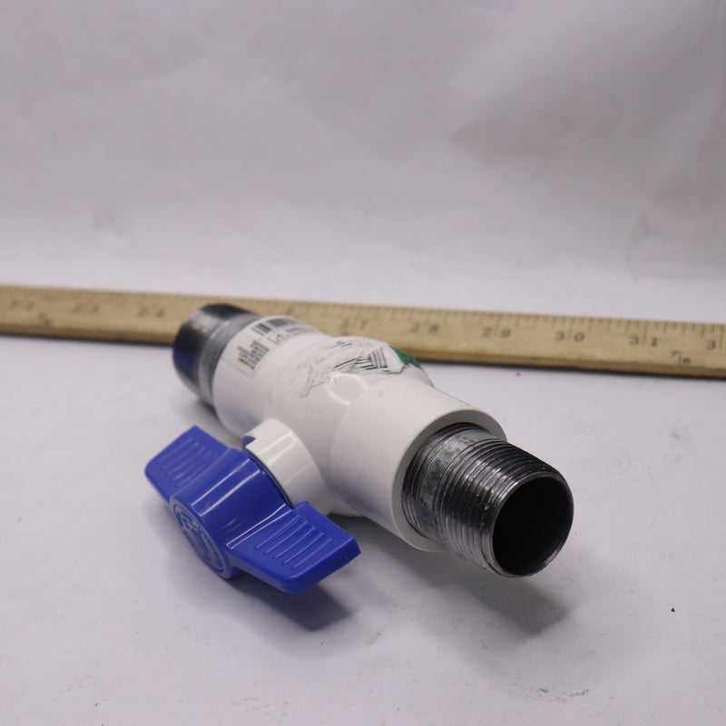 Everbilt Ball Valve PVC Sch 40 1" FIP x FIP 107-135EB