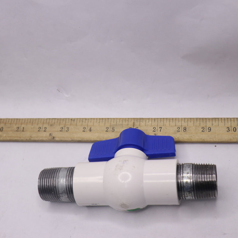 Everbilt Ball Valve PVC Sch 40 1" FIP x FIP 107-135EB