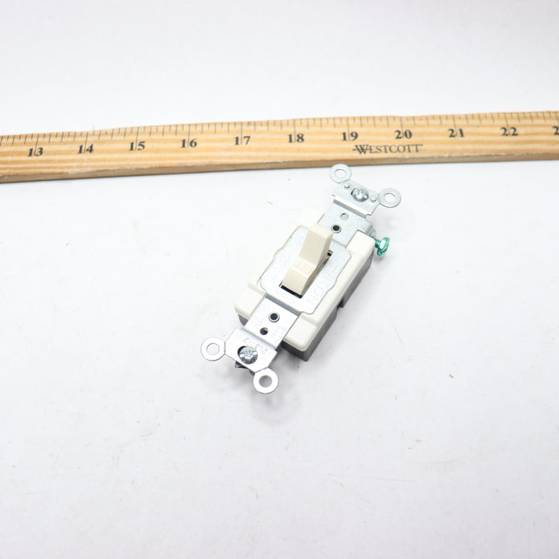 Leviton 20 Amp Preferred Toggle Switch, Light Almond CSB1-2TS