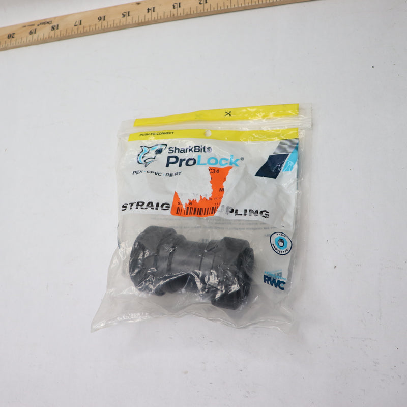SharkBite ProLock Push-to-Connect Coupling Fitting Plastic 1" PL0128A