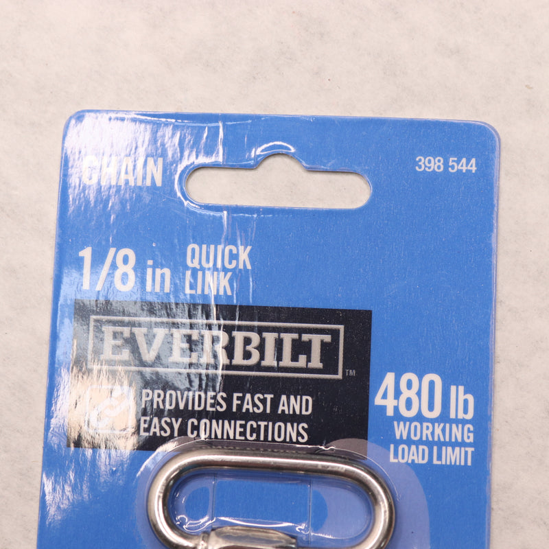 (3-Pk) Everbilt Quick Link Stainless Steel 1/8" 398544