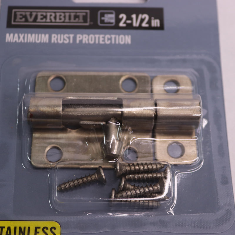 Everbilt Stainless Steel Barrel Bolt 2-1/2" 264 723