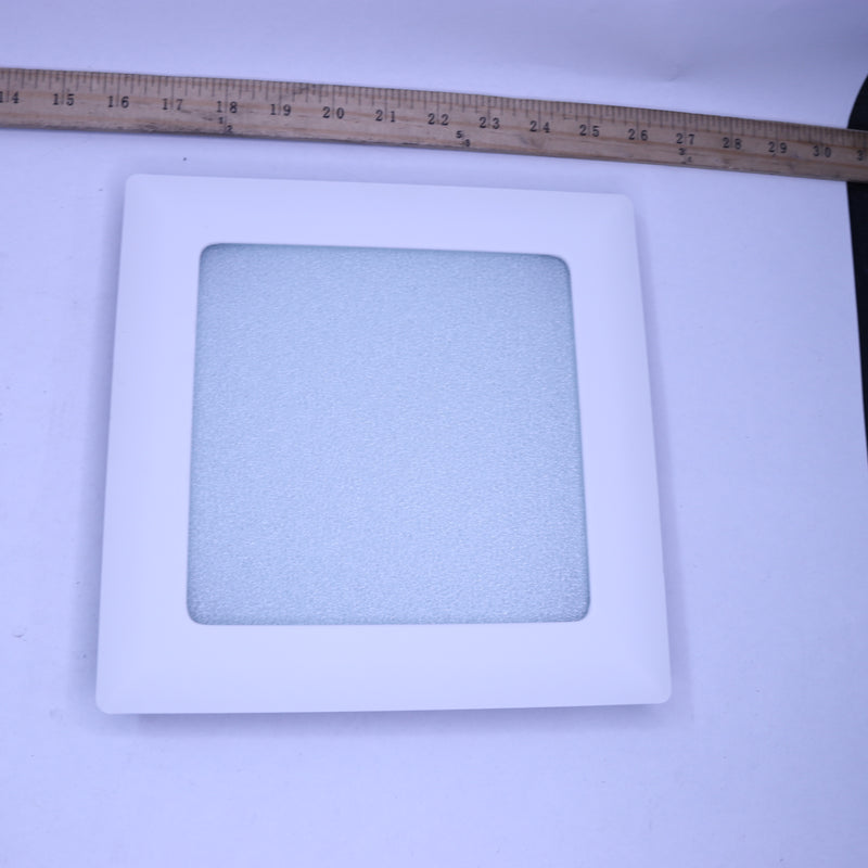 Halo Recessed Ceiling Light Square Trim with Glass Albalite Lens 9.5" L x 1.2" W