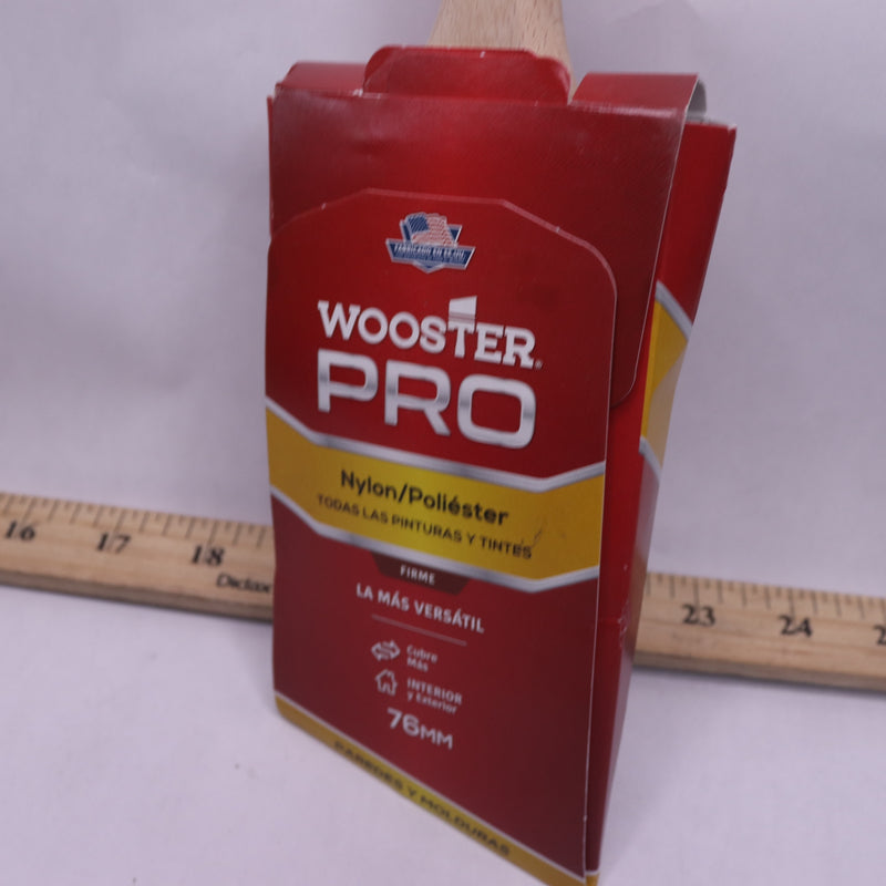 Wooster Pro Nylon/Polyester Angle Sash Brush 3" 1001725051