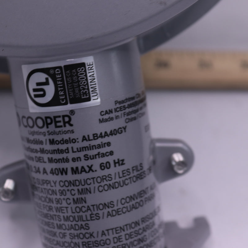 Cooper Lighting LED Large Area Light Dusk-to-Dawn Gray 4000Lm ALB4A40GY