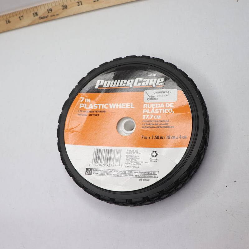 Power Care Wheel Plastic For Lawn Mower 7" x 1-1/2" 460443