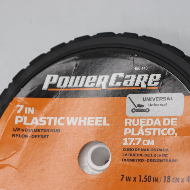 Power Care Wheel Plastic For Lawn Mower 7" x 1-1/2" 460443