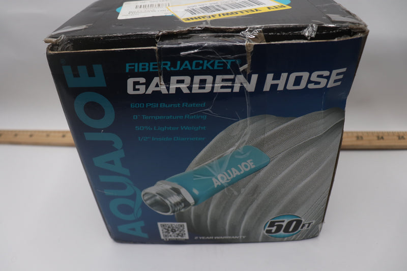 Aqua Joe Xtreme Fiberjacket Garden Hose Metal Fittings 50-Ft AJFJH50-PRX