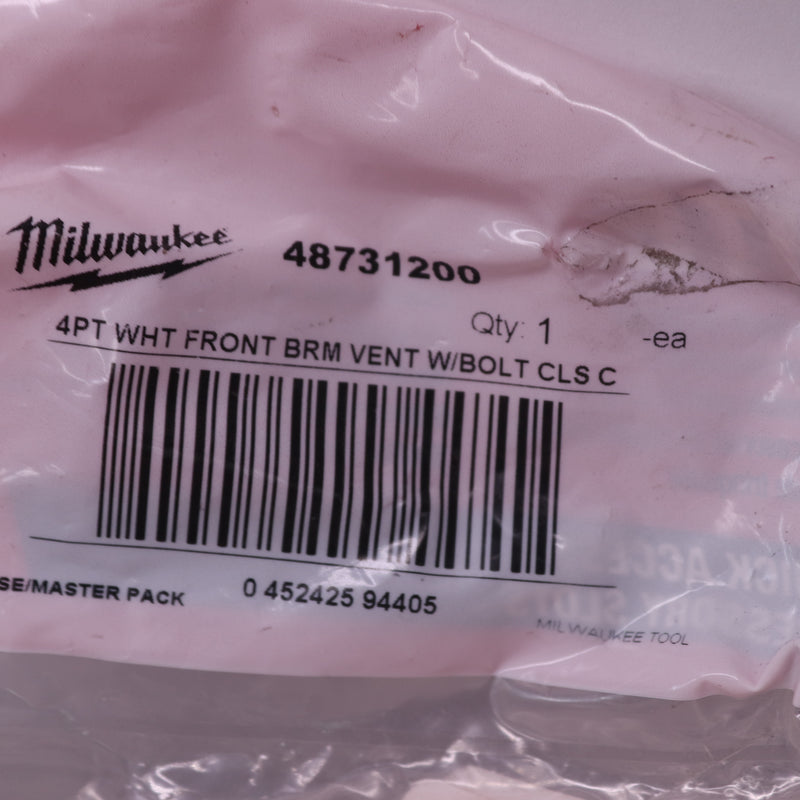 Milwaukee Full Brim Vented Hard Hat With Bolt White 48731200 - Complete