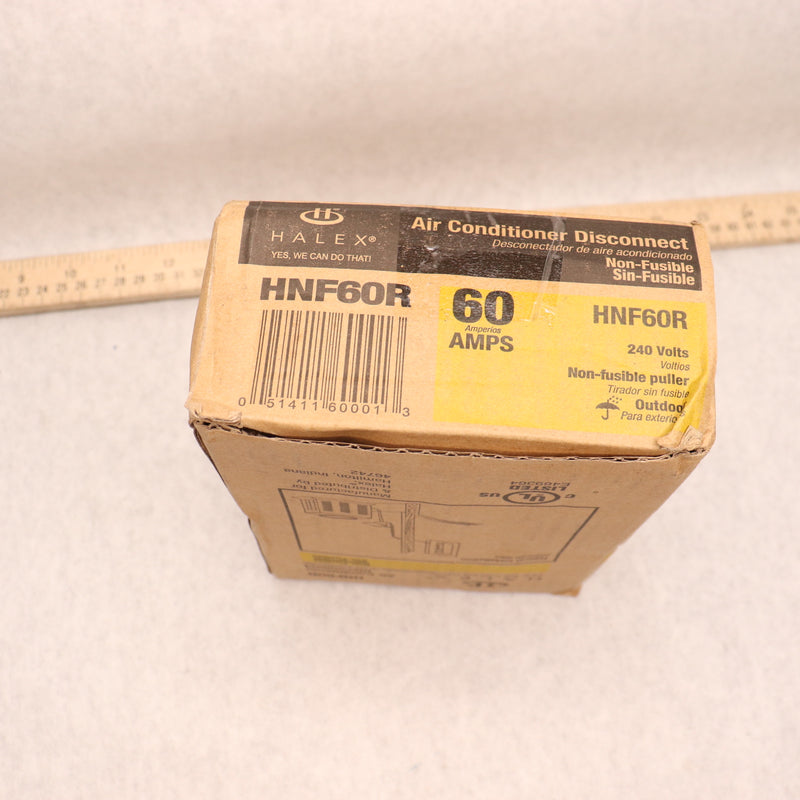 Halex Non-Fuse Metallic AC Disconnect 60-AMP 120/240-V HNF60R