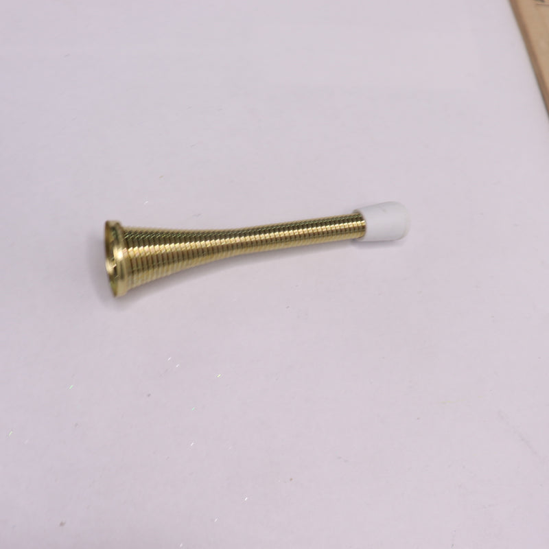 Everbilt Spring Door Stop Brass 4" 1005 694 704