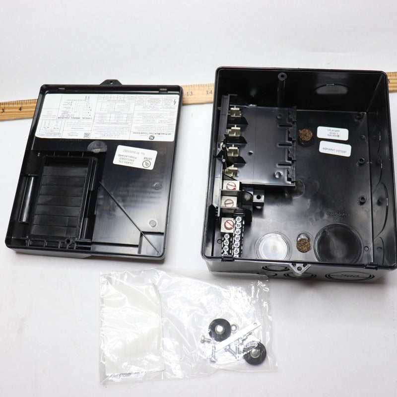 GE 125A 240V 4 Circuit Nema 3R Loadcenter Copper Black TPL412RP