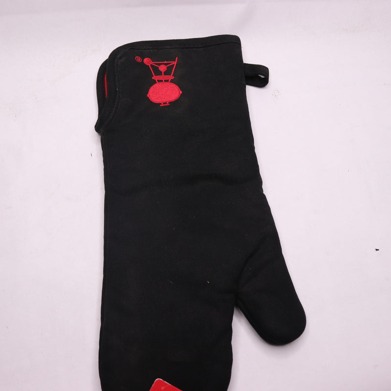 Weber Barbecue Grill Hand Mitt Quilted Cotton Black 6532