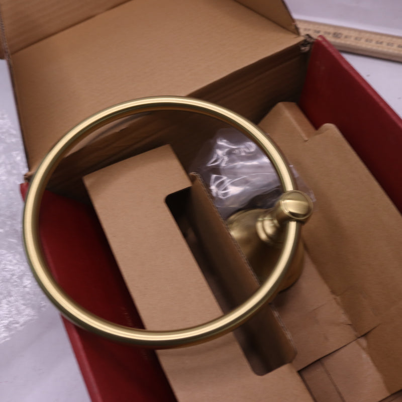 Pfister Tisbury Wall Mounted Towel Ring Kit Gold 6-3/16 BRBTB0BG