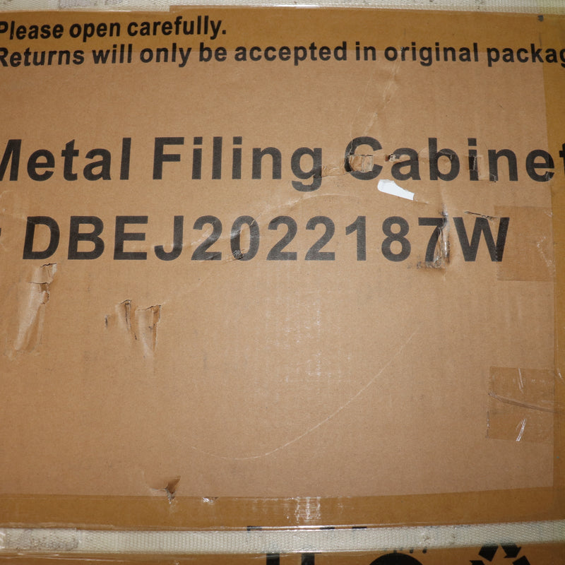 Under Desk Locking File Cabinet Metal with 2 Drawer DBEJ2022187W