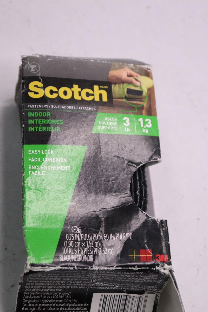 3M Scotch Reclosable Fasteners Black 1" x 48"