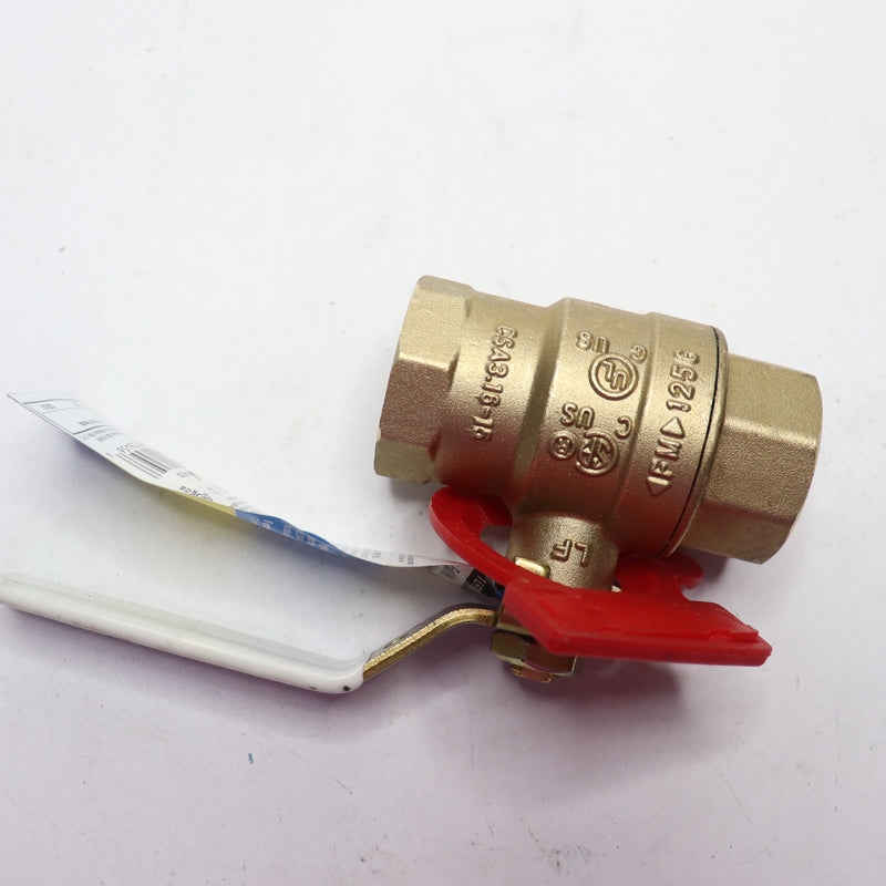 Watts Full Port Threaded Ball Valve FIP x FIP Brass 1" 0960233