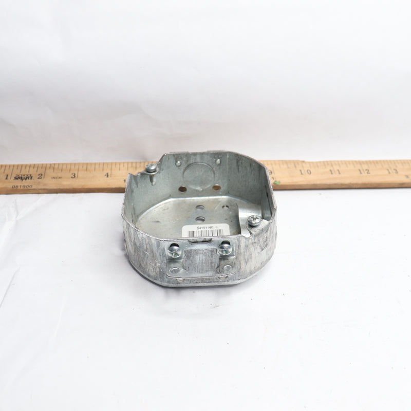 Steel City 4 in. 1-1/2 in. Deep Octagon Box NMSC Cable Clamps and Plaster Ears
