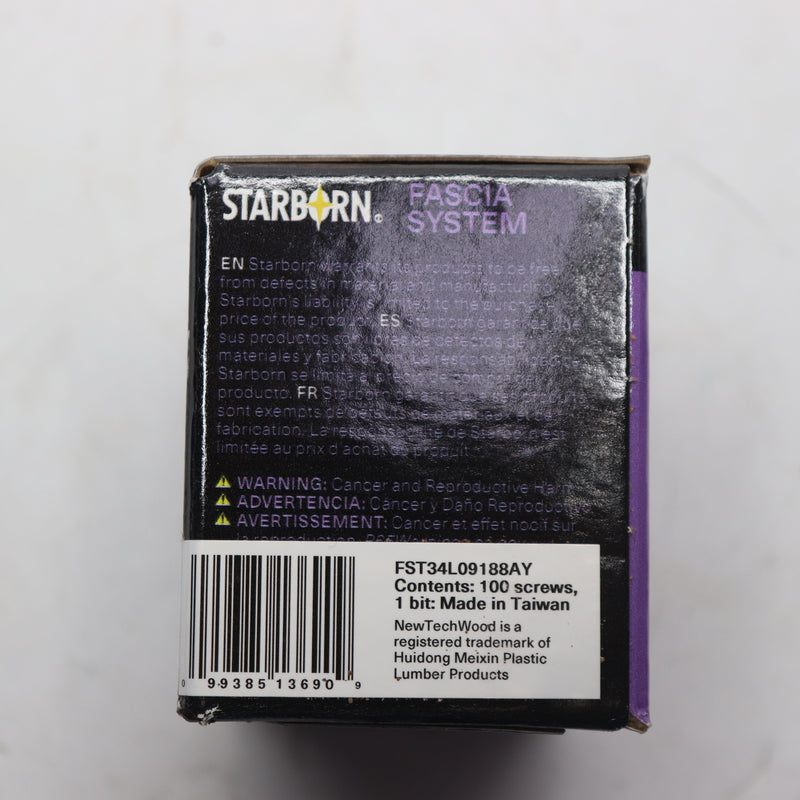 (100-Pk) Starborn Fascia System Screws