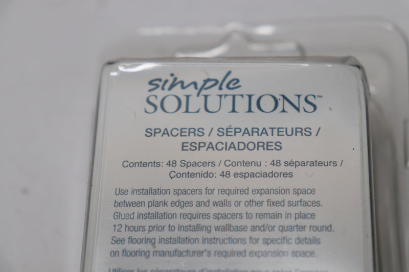(48-Pk) Simple Solutions Laminate Installation Spacers 45176