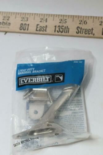 Everbilt Light Duty Handrail Bracket Satin Nickel Finish 206 147