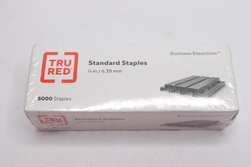 (5000-Pk) Tru Red Standard Staples 1/4" Leg Length TR58090