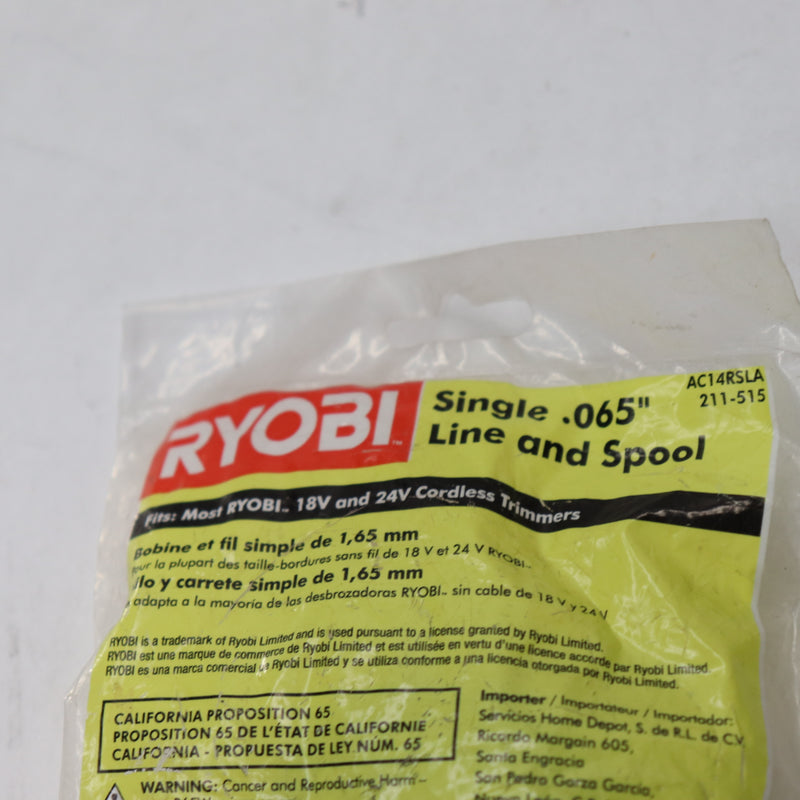 Ryobi ONE+ Replacement Line and Spool .065" AC14RSLA