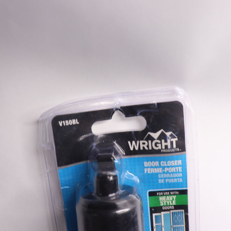 Wright Products Heavy Duty Pneumatic Door Closer Black V150BL